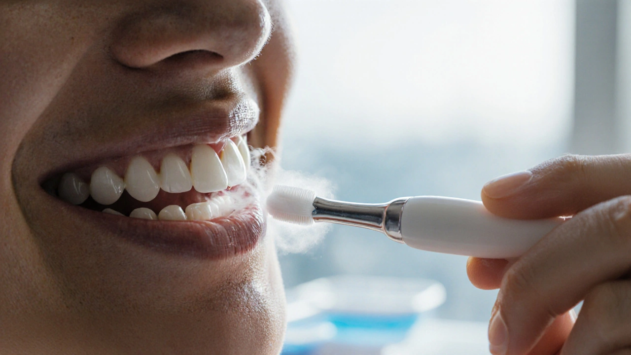 Jak dlouho nechat působit peroxid na zuby při bělení?