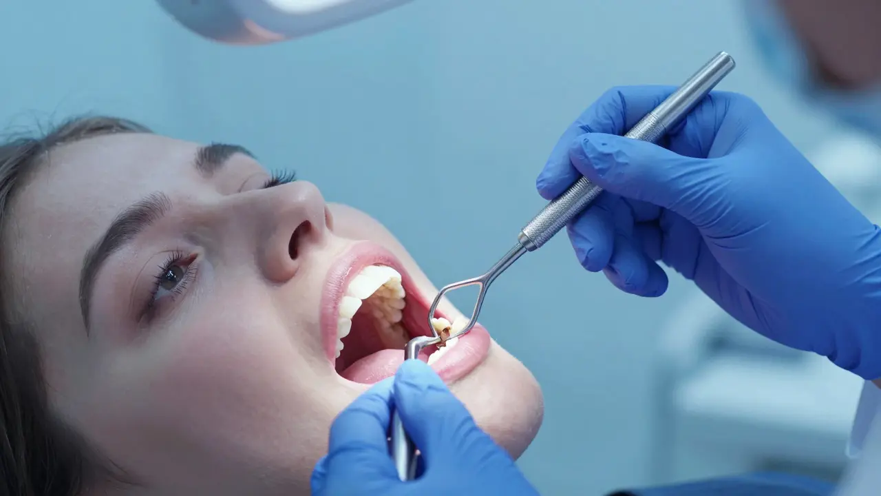 Profesionální odstranění zubního kamene u zubního lékaře