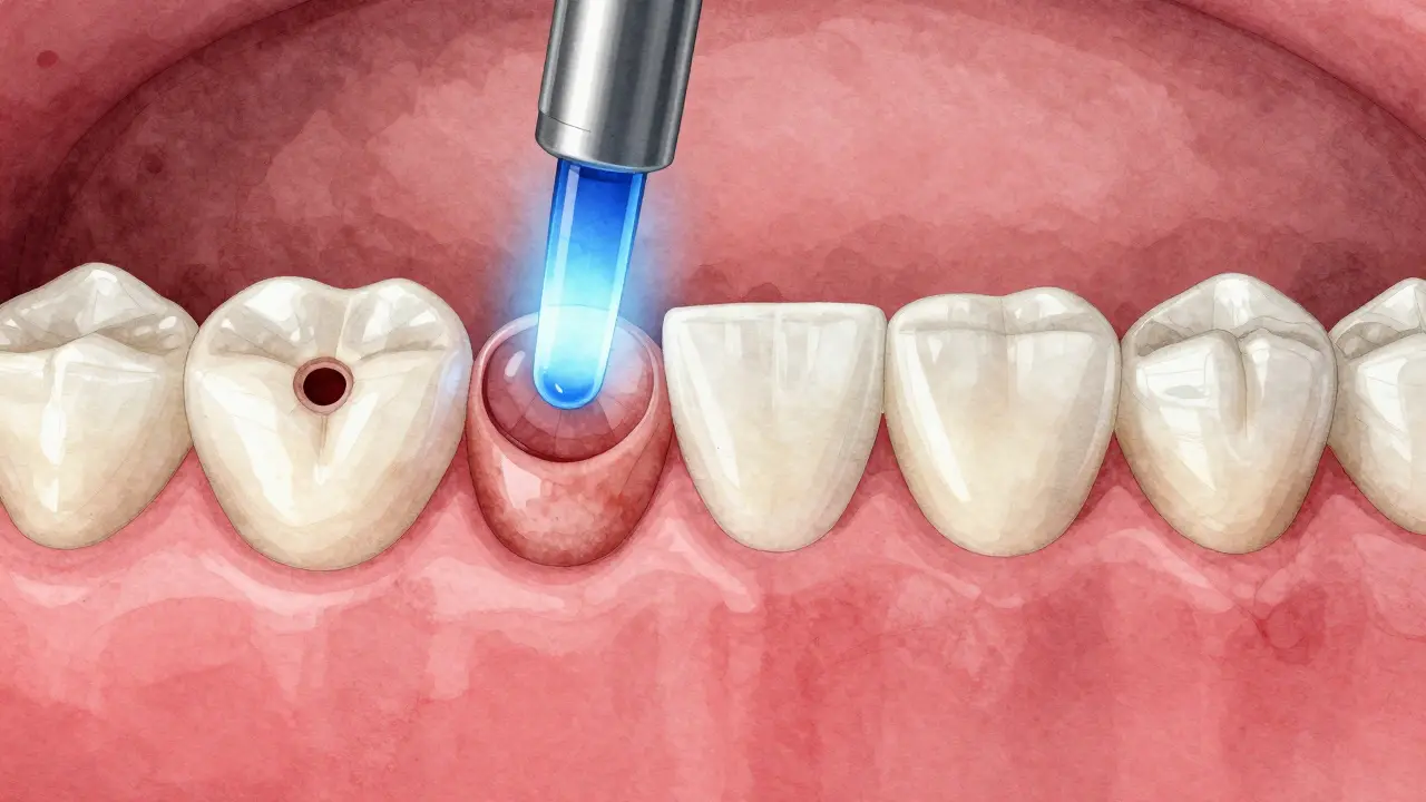Vývoj zubní plomby od kazivé dutiny k dokonalému zotavení.