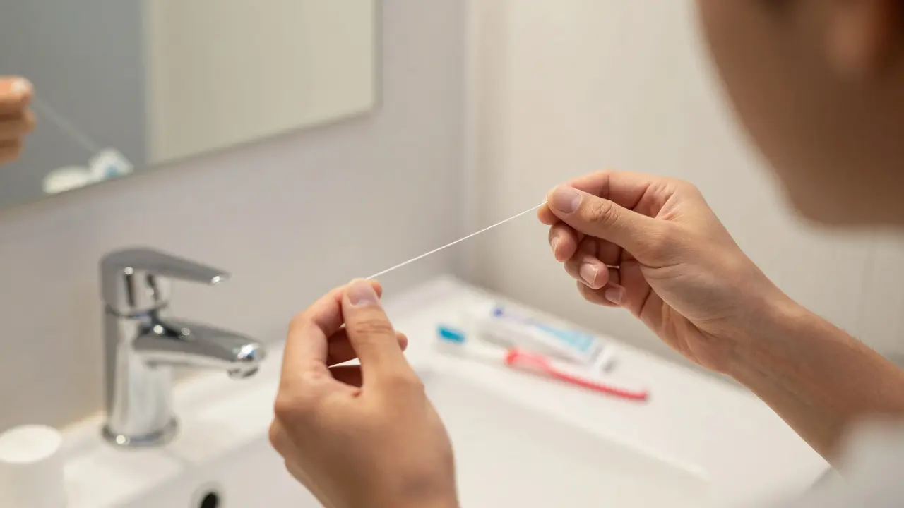 Dentální hygiena: Jak správně používat zubní nit - krok za krokem
