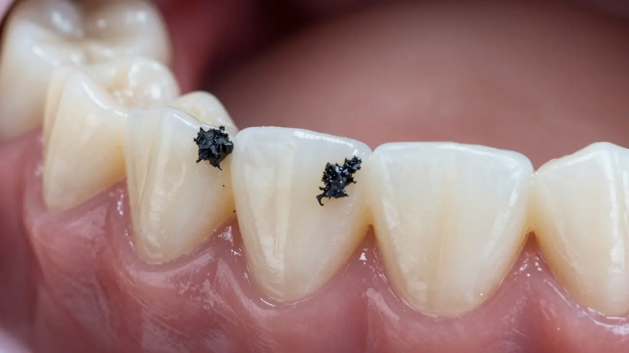Černý zubní kámen: Příčiny, rozpoznání a efektivní léčba