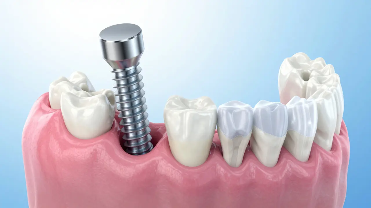 3D vizualizace zubního implantátu a augmentace kosti