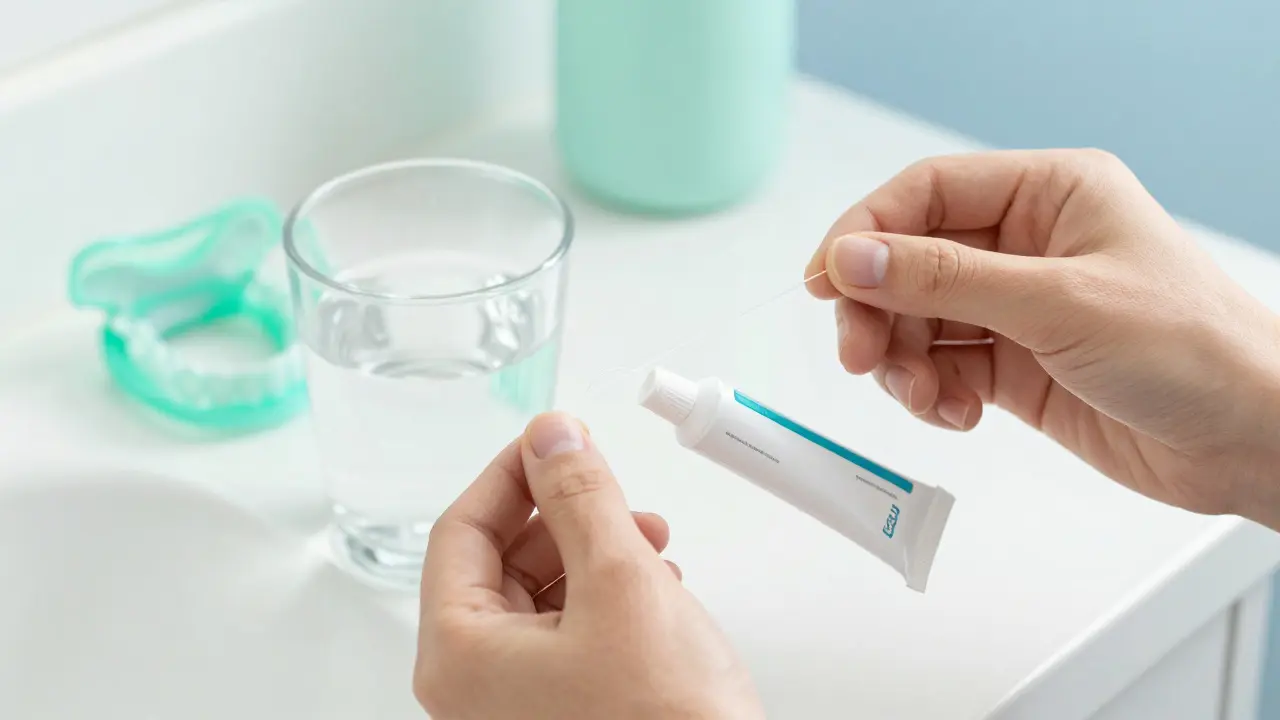Péče o zuby pomocí nitě a fluoridu pro dlouhou životnost